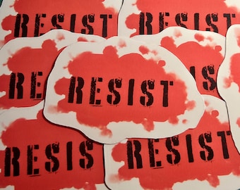 RESIST Punk Sticker // waterproof