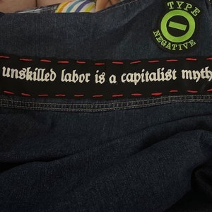 Unskilled Labor is A Capitalist Myth Banner Patch - Etsy