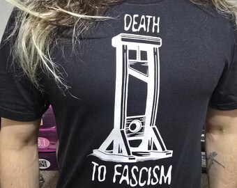 Death to Fascism, uniseks T-shirt voor volwassenen - op bestelling gemaakt