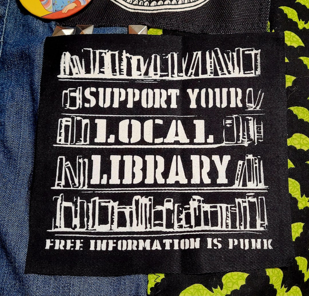 Support Your Local Library Small Patch - Etsy