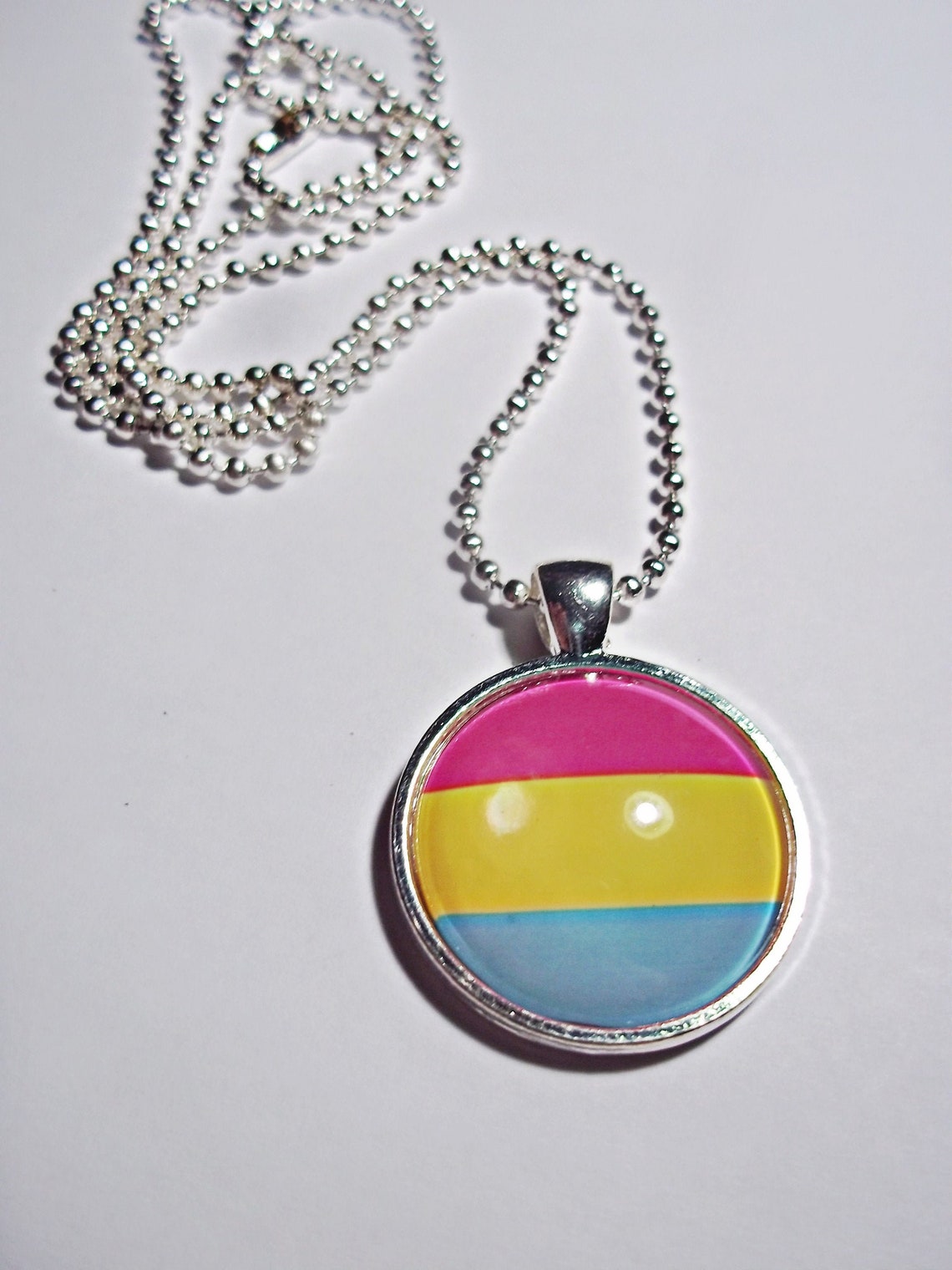 Pansexual Pride Necklace PAN LGBTQ Jewelry Etsy