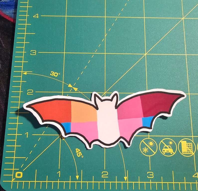 PRIDE BAT Flag Stickers // Choose Your Flag - Etsy