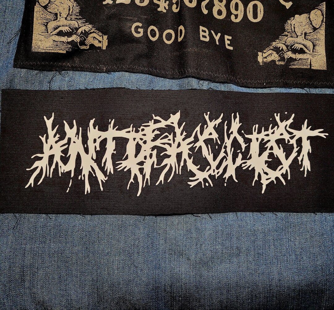 Punk Patch Antifascist Metal Font Banner Patch Etsy