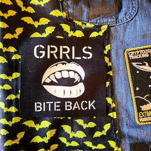 Remendo de pano Grrls Bite Back