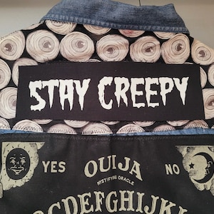 Stay Creepy Patch // Halloween Spooky Punk Patches
