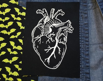 Anatomical Heart Medium Sew On Patch