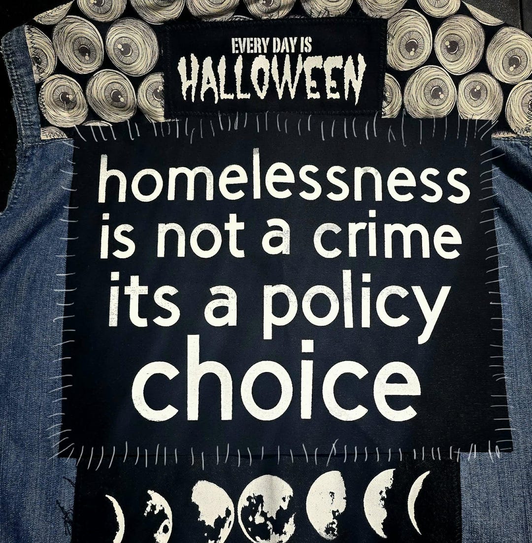Homelessness is Not A Crime Back Patch - Etsy