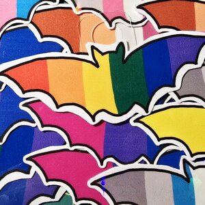 PRIDE BAT Flag Stickers // Choose Your Flag