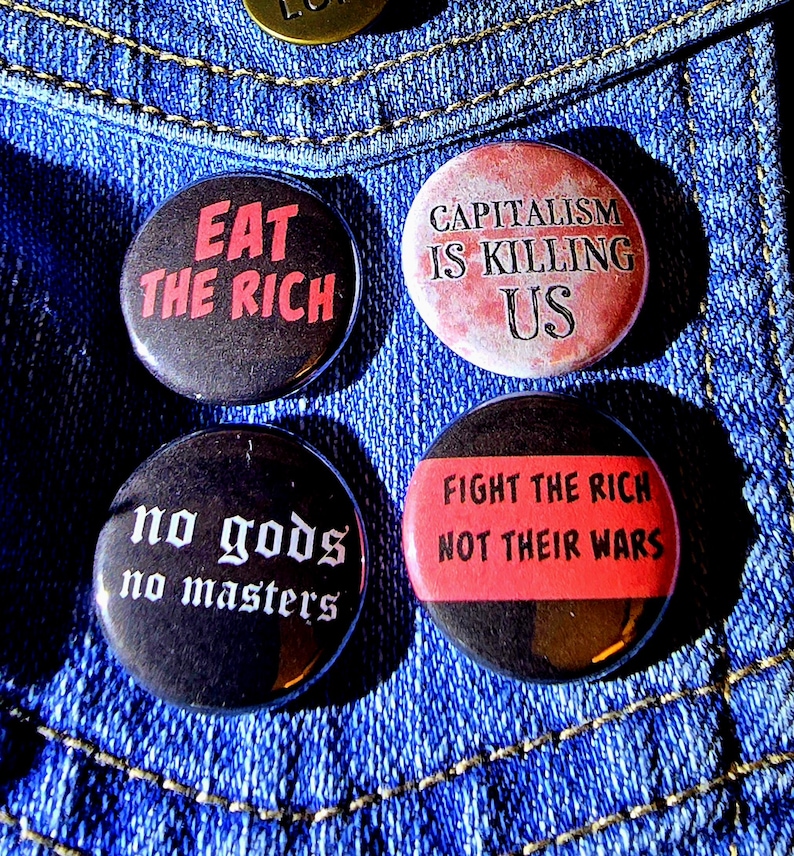 No Gods No Masters Knopfset Bild 1