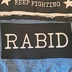 RABID Cloth Feminist Patch