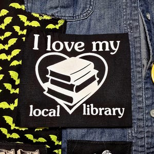 I Love my Local Library Small Patch