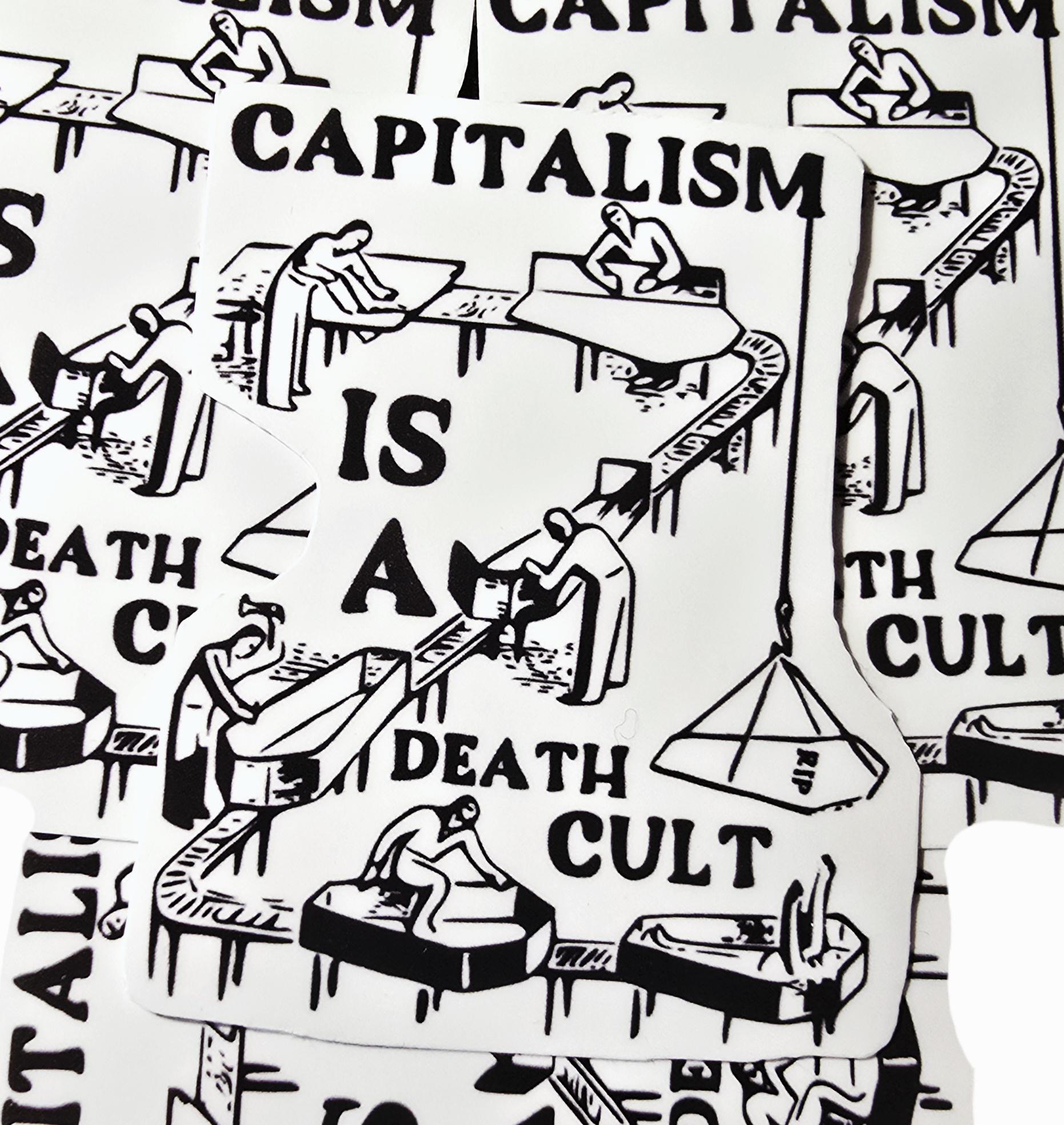 Capitalism is a Death Cult Punk Sticker // Waterproof - Etsy