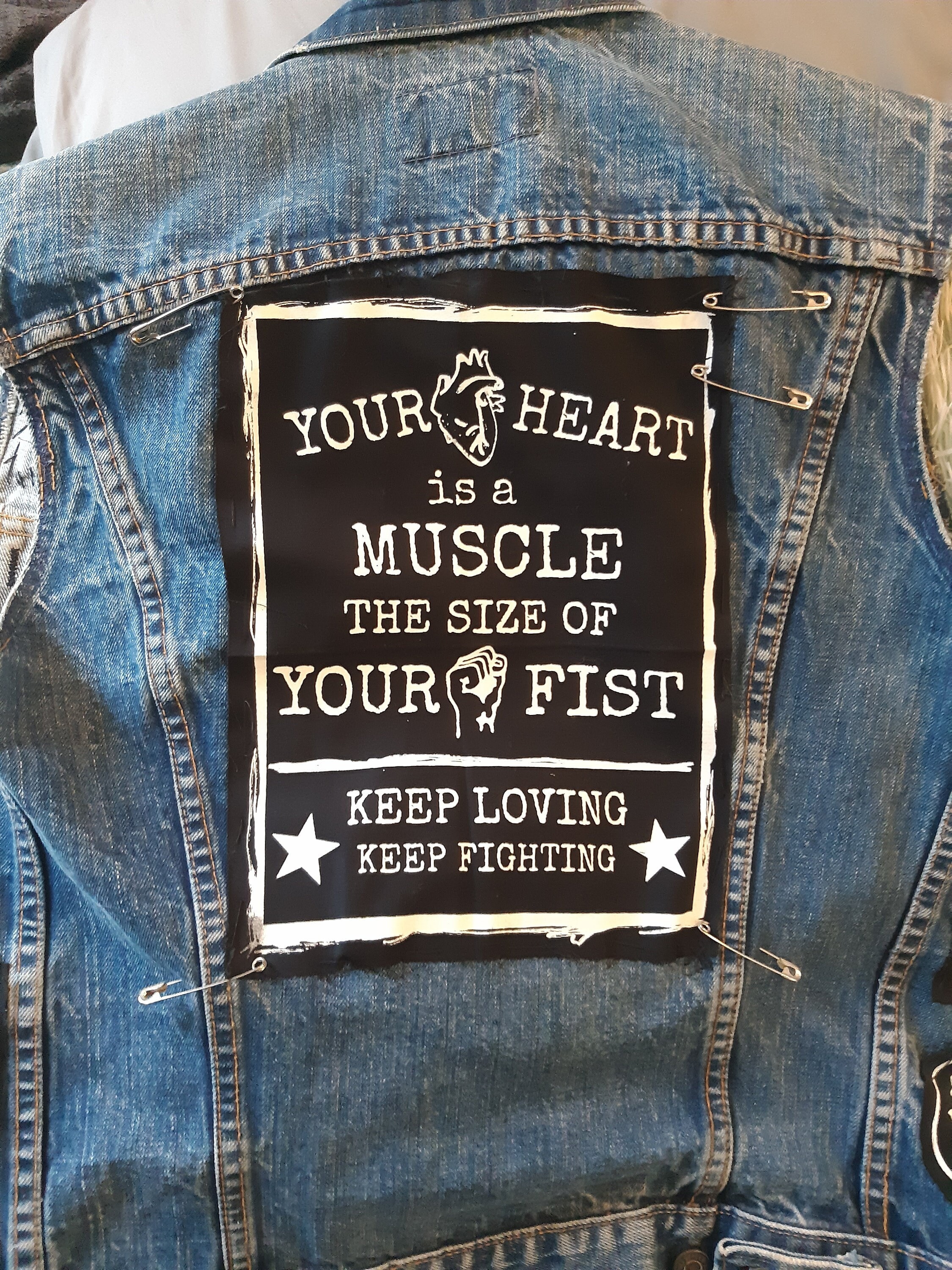 Your Heart is A Muscle Back Patch - Etsy