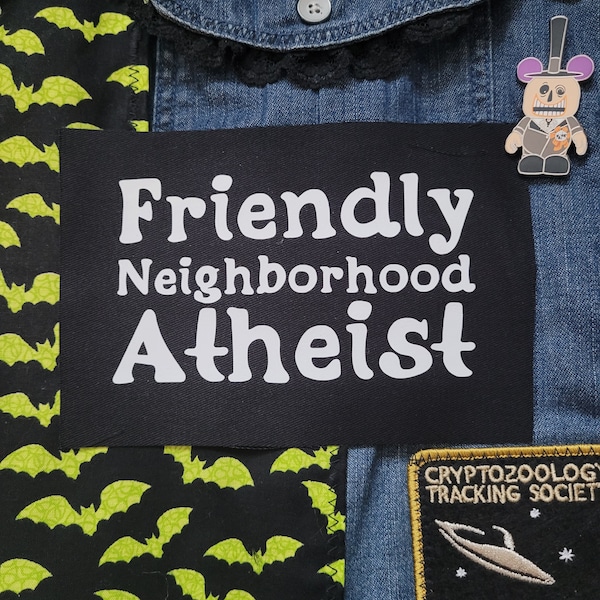 Friendly Neighborhood Atheist Cloth Patch