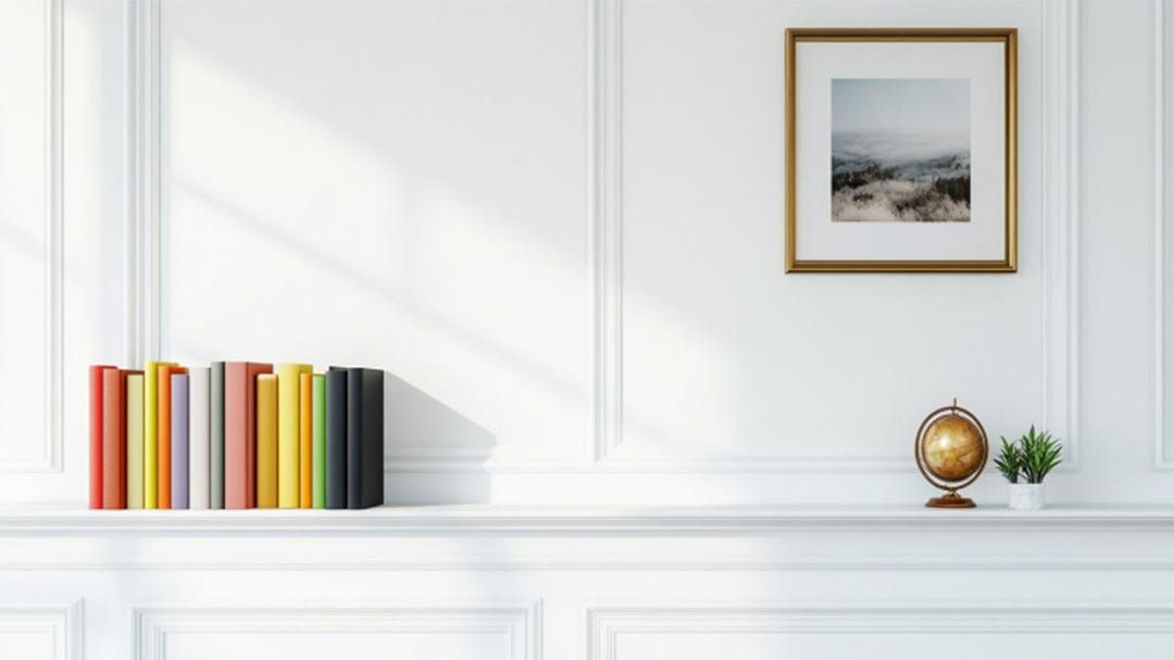 White Shelving Zoom Background, Zoom Coach Call, Clean Zoom Bookshelf ...