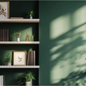 blurred zoom video background image, blue and white home office virtual background, zoom virtual background, Teams virtual background, zoom background gallery wall, virtual background green white and gold with plants, virtual background bright, home office background