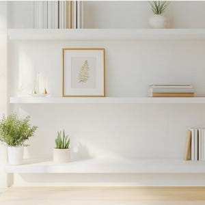 Neutral Zoom Background Modern Aesthetic White Modern Home Office Wall Shelving Zoom Background Office Backdrop Microsoft Teams Background