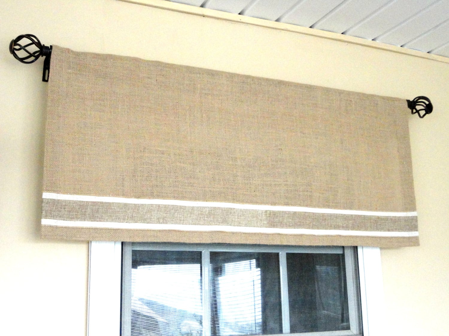 Great Decent burlap valance window treatments Outstanding Quality Great Decent burlap valance window treatments Outstanding Quality