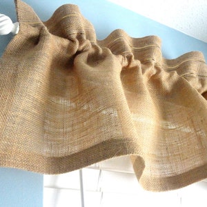 Burlap Valance Window Valance Housewares Window Treatment Kitchen Valance Rod Pocket Home Decor Curtains Draperies Custom Valance