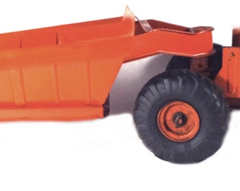 Doepke vintage metal toy crane model doepke orange Steel Toy Ohio 