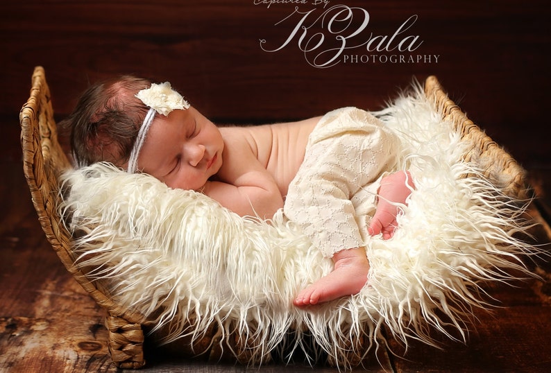 Newborn Photography Prop Fur Photo Prop Newborn Baby Photo Prop Newborn Baby Picture Props Baby Props for Photos Baby Posing Props image 1