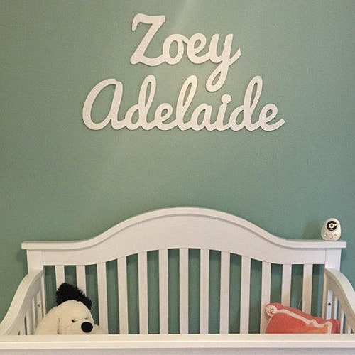 Personalized Wall Name Sign First and Middle Name Baby Etsy Canada