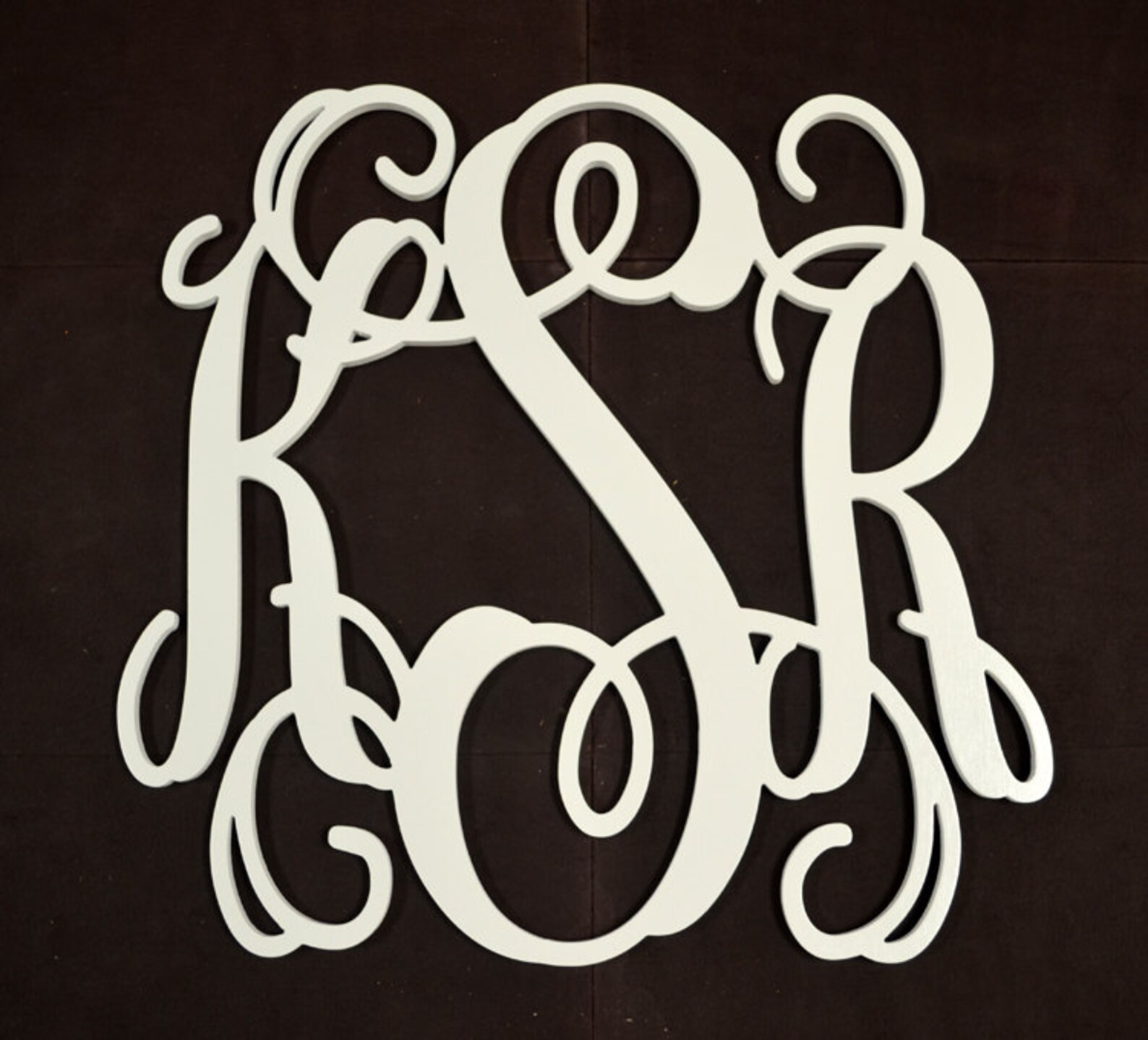 Monograma de madera pintada dormitorio habitación decoración | Etsy