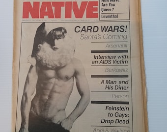 Vintage gay New York NATIVE newspaper  1983