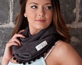 Pom Pom Infinity Scarf