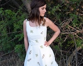 SALE! White Floral Summer Dress | Cotton Dress