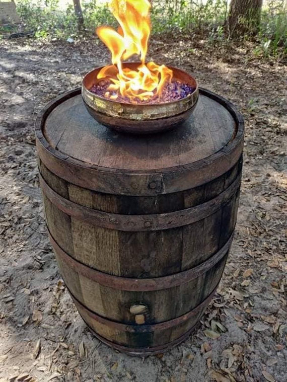 Whiskey Barrel Fire Pits Custom Made Etsy