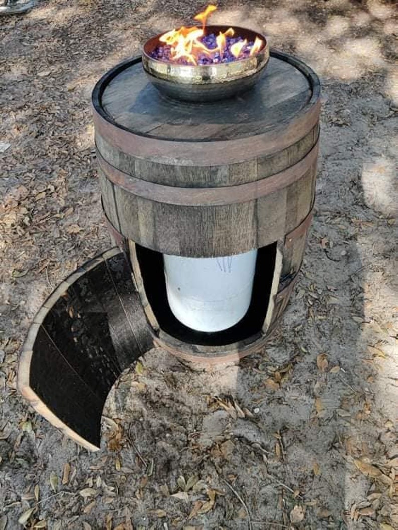 Whiskey Barrel Fire Pits Custom Made Etsy