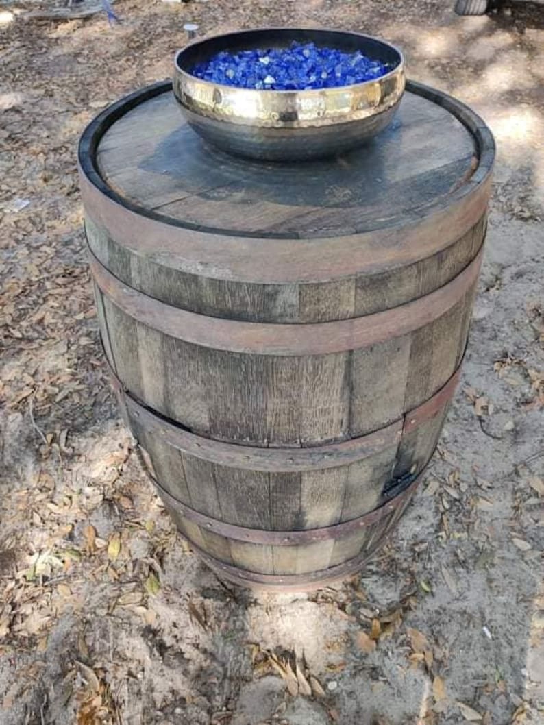 Whiskey Barrel Fire Pits Custom Made Etsy