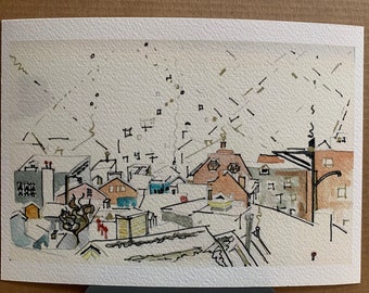 Print: Pittsburg in Winter / 5 x 7