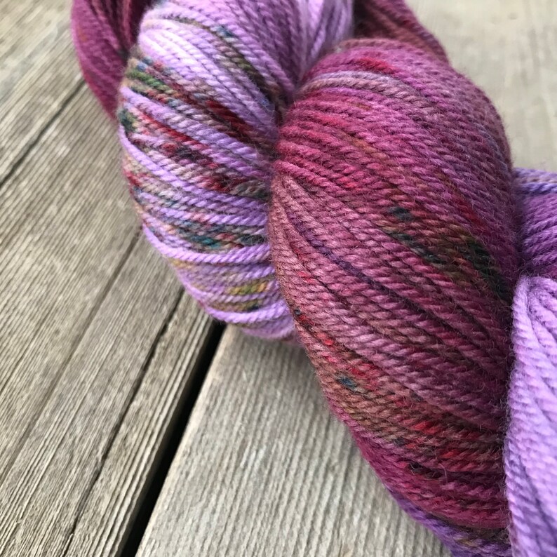 Hand-painted Yarn Fig Tree Colorway Indie-dyed Yarn Merino Wool Yarn Hand-dyed Yarn