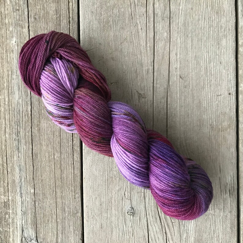 Hand-painted Yarn Fig Tree Colorway Indie-dyed Yarn Merino Wool Yarn Hand-dyed Yarn