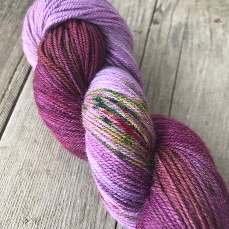 Hand-painted Yarn Fig Tree Colorway Indie-dyed Yarn Merino Wool Yarn Hand-dyed Yarn
