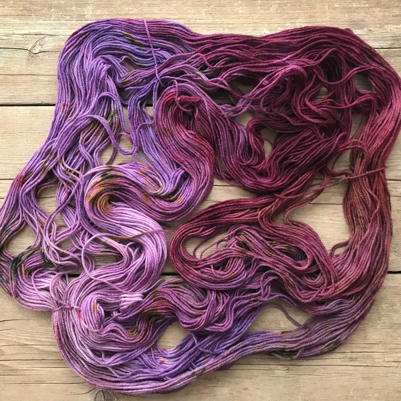 Hand-painted Yarn Fig Tree Colorway Indie-dyed Yarn Merino Wool Yarn Hand-dyed Yarn