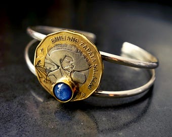 Zapata Peso Silver Cuff