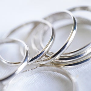 Thin Sterling Bands