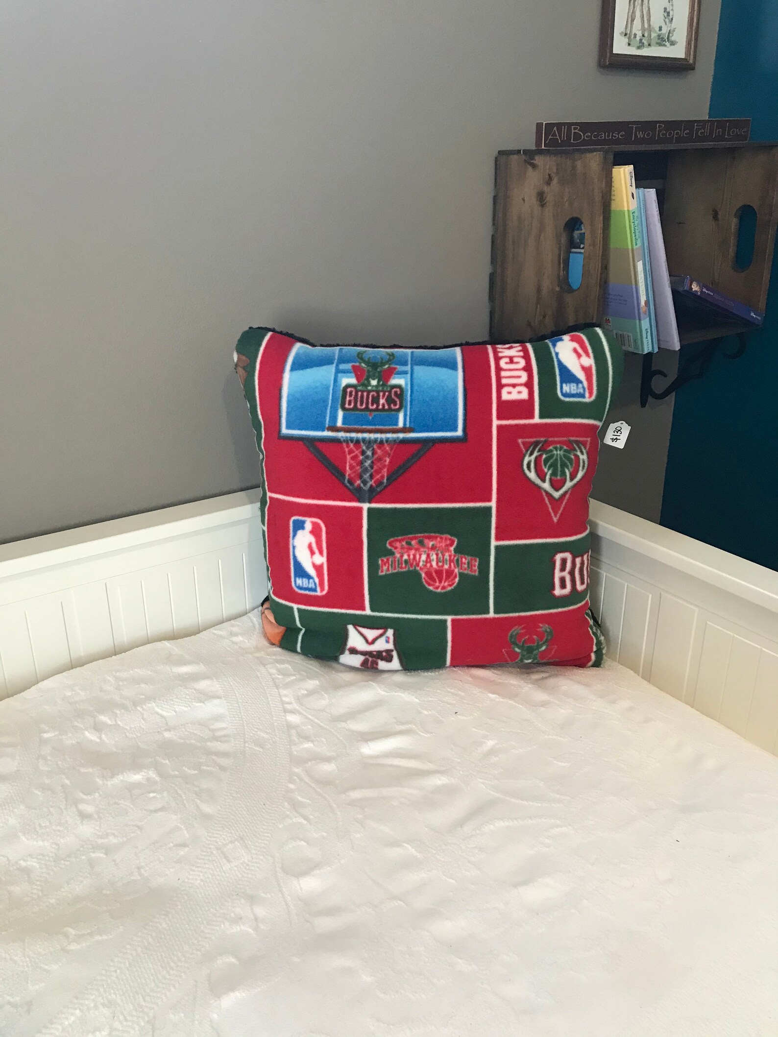 Milwaukee Bucks Pillow Blanket Minky Etsy