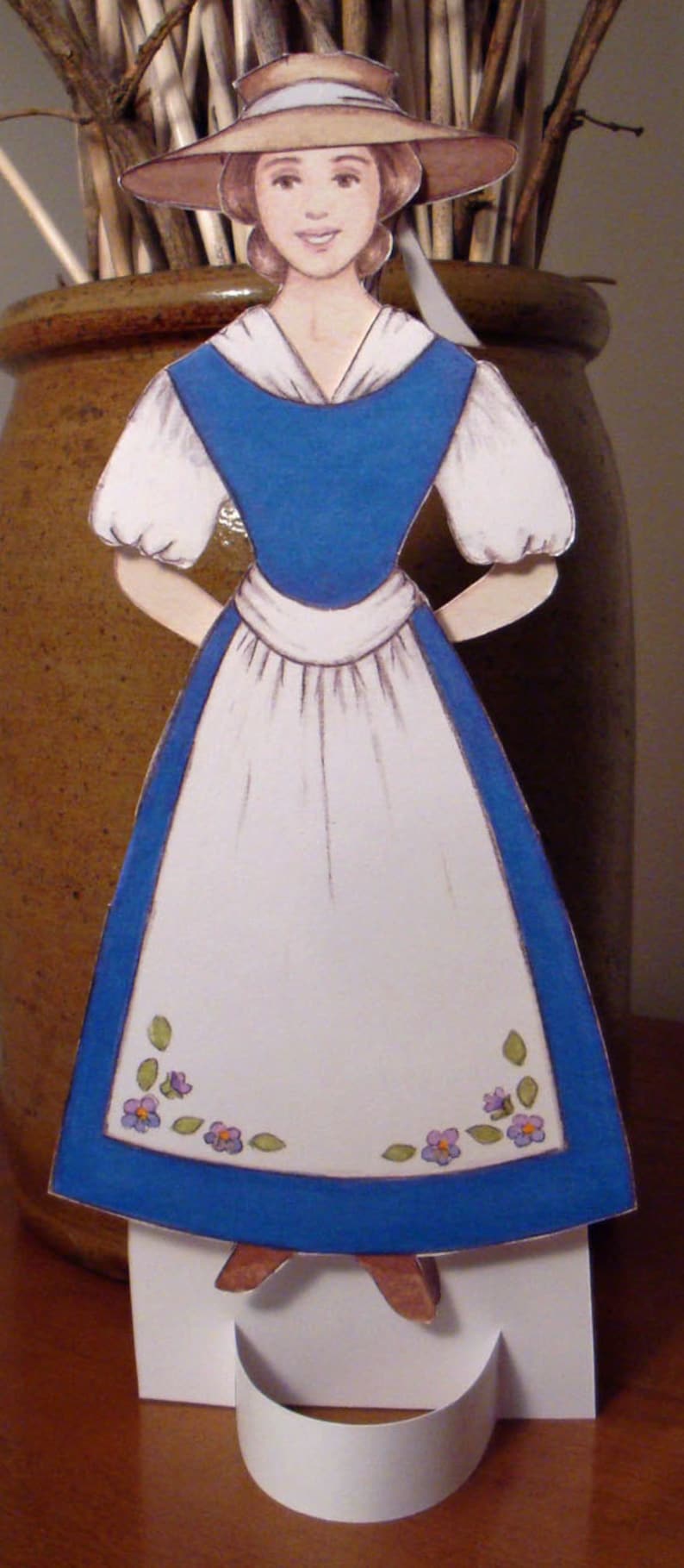 Paper Doll Louisa May Alcott Historical Paper Doll Set Etsy