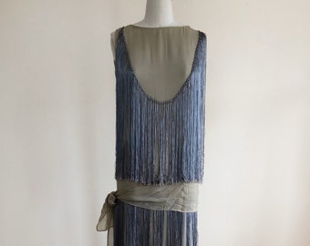 royal blue flapper dress