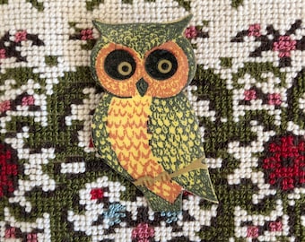 Owl Pin - 1970s