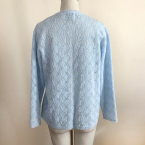 Pale Blue Open Front Cardigan 1960s image 3