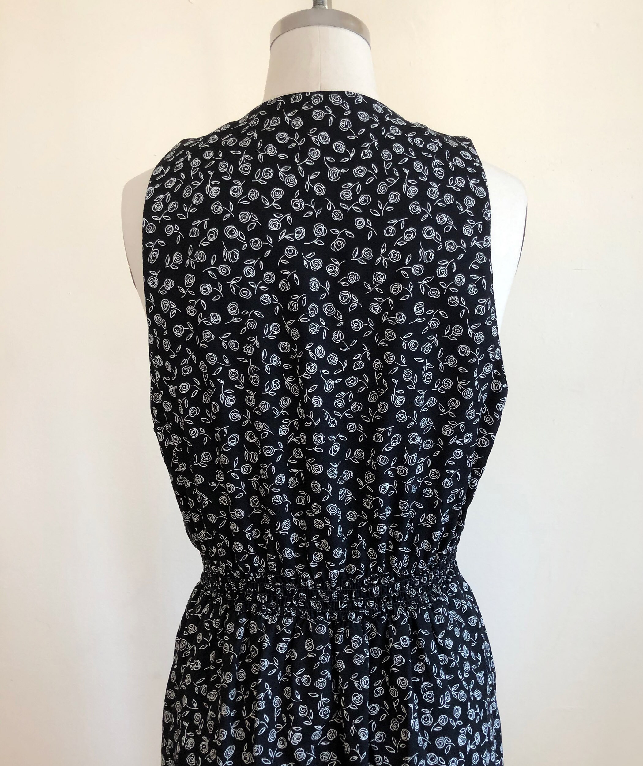 black and white pinafore