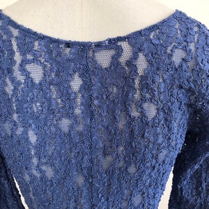 Blue Lace Bodysuit 1990s image 5