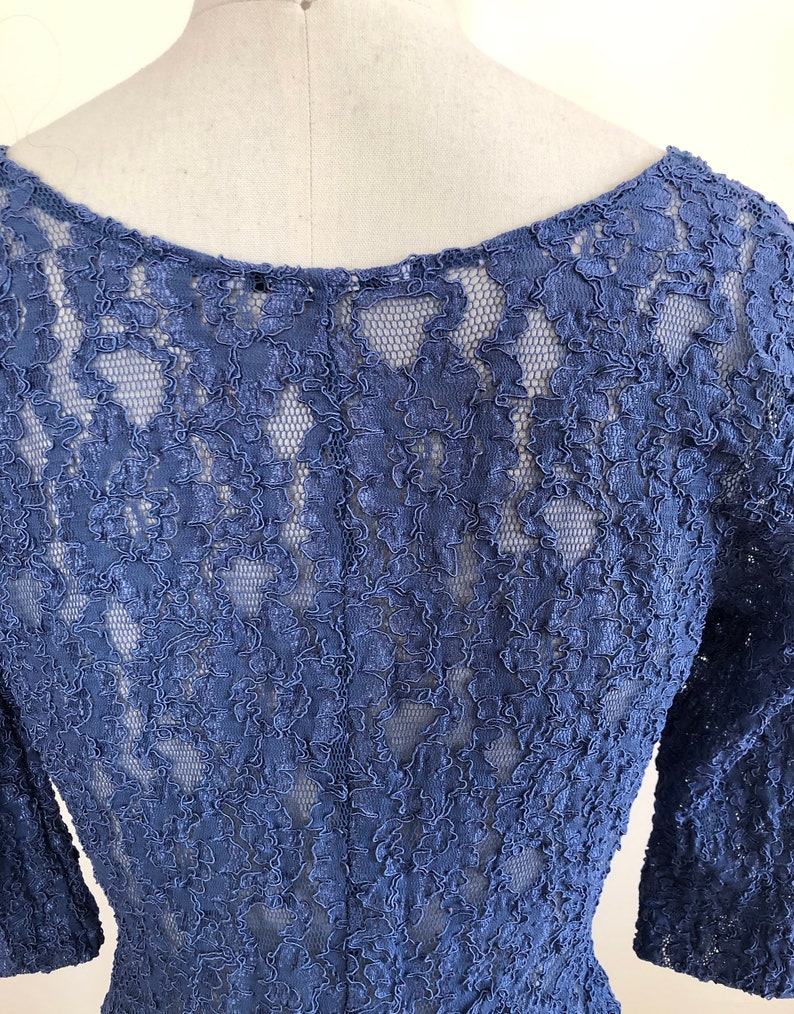 Blue Lace Bodysuit 1990s image 5