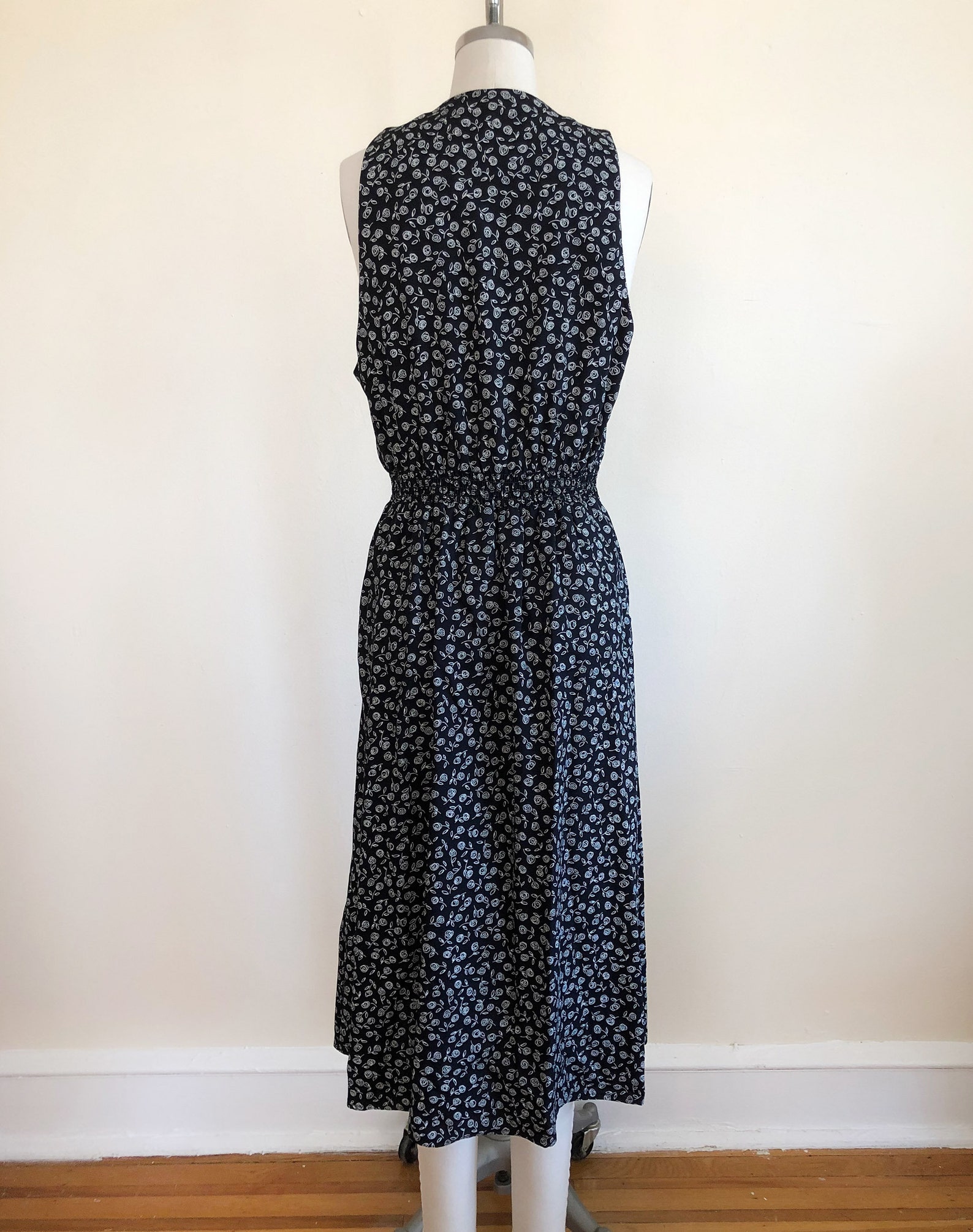 black and white pinafore