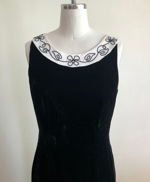 Sample - Sebastian Velvet Dress - Black - 8
